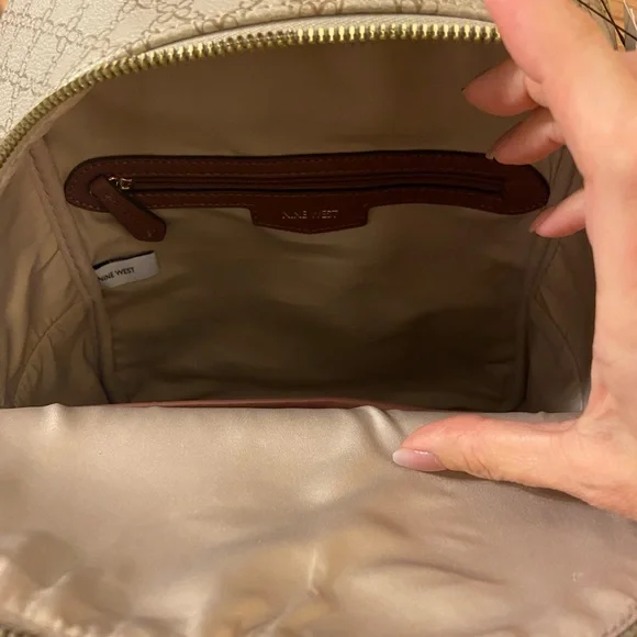 NWT NINE WEST medium Dome Logo Backpack - Picture 11 of 12